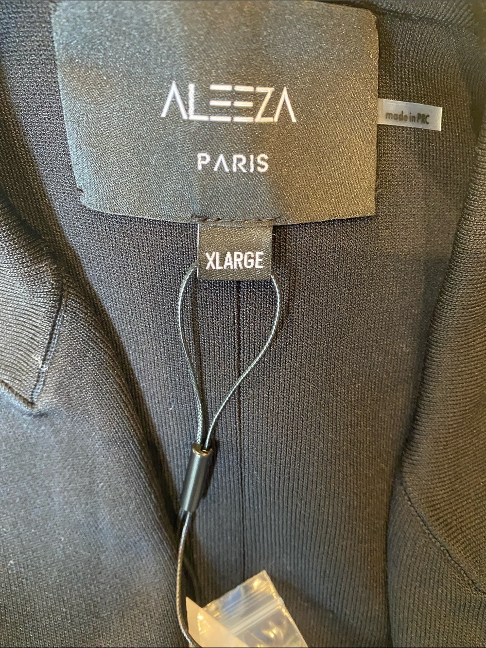 Aleeza Paris Odette Jacket XL, double breasted blazer black, gold chain detail - Picture 5 of 10